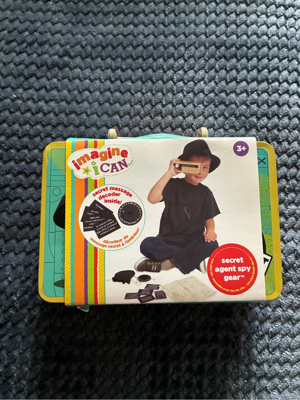 Kids Secret Agent Spy Gear Play Case - Teal/Yellow/Red